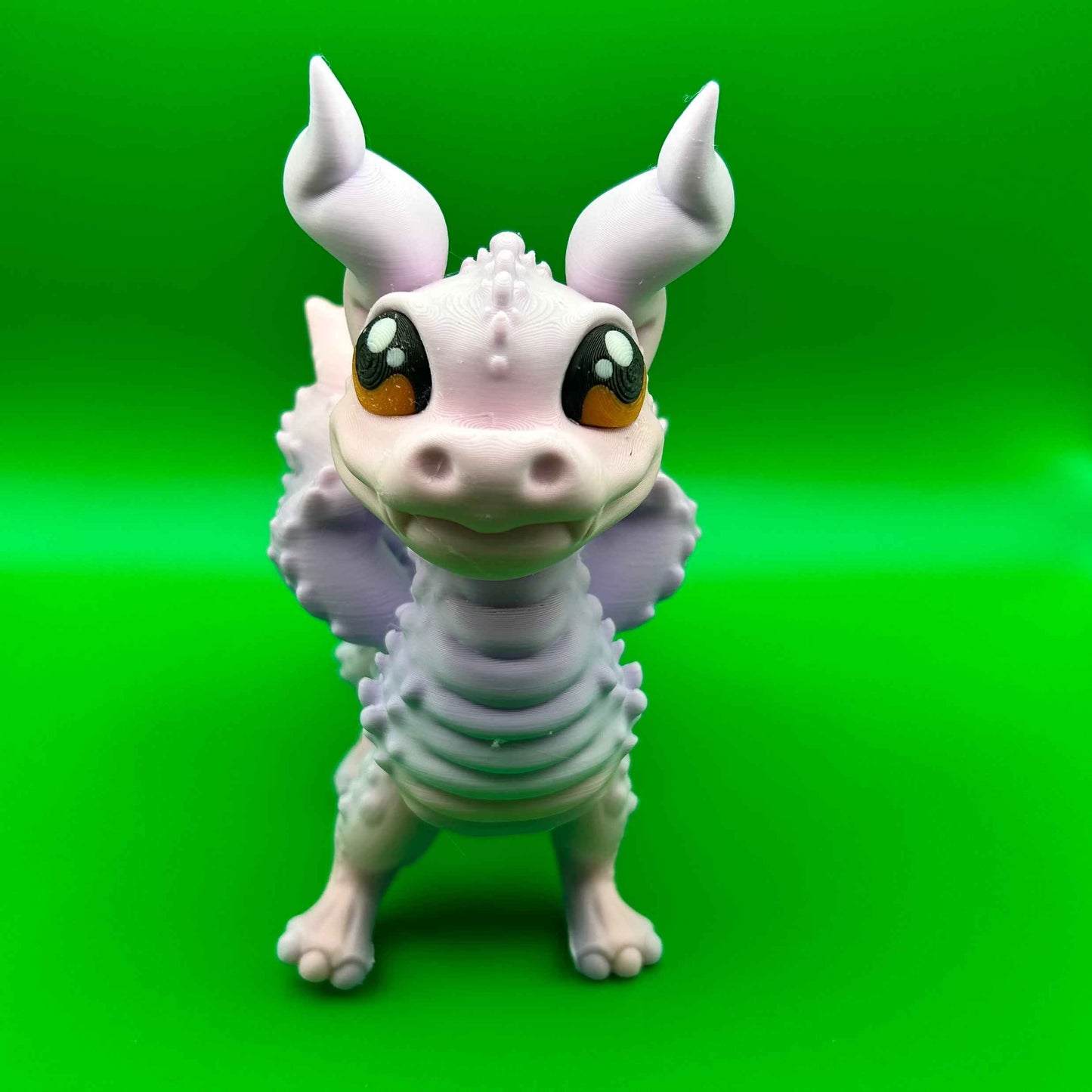 Cute Pink and Purple Dragon Figure - Articulated Fantasy Collectible