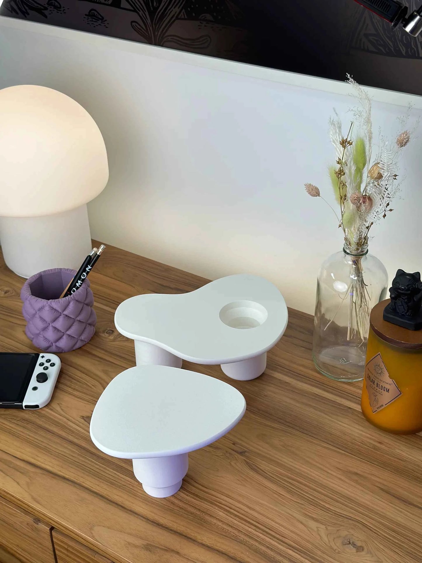 The Wavy Desk Shelf - A Modern Stand for Your Workspace