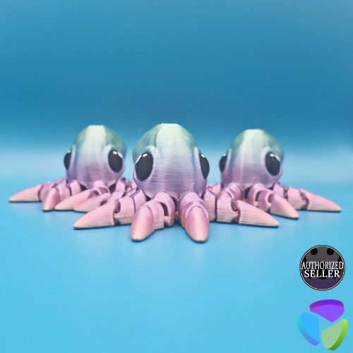 Rainbow Flexi Octopus - Layernardo