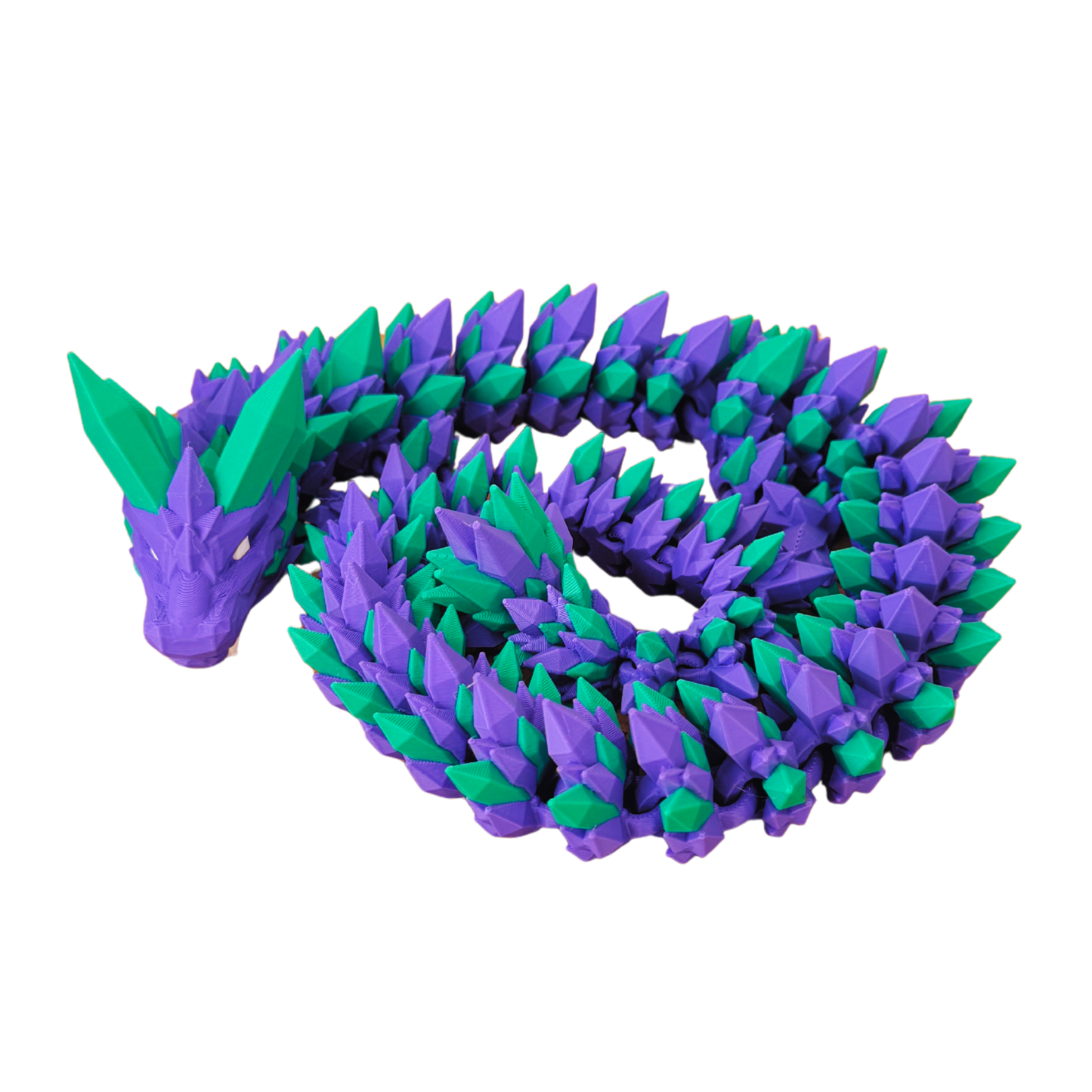 Purple Sea Green Dragon Statement Piece