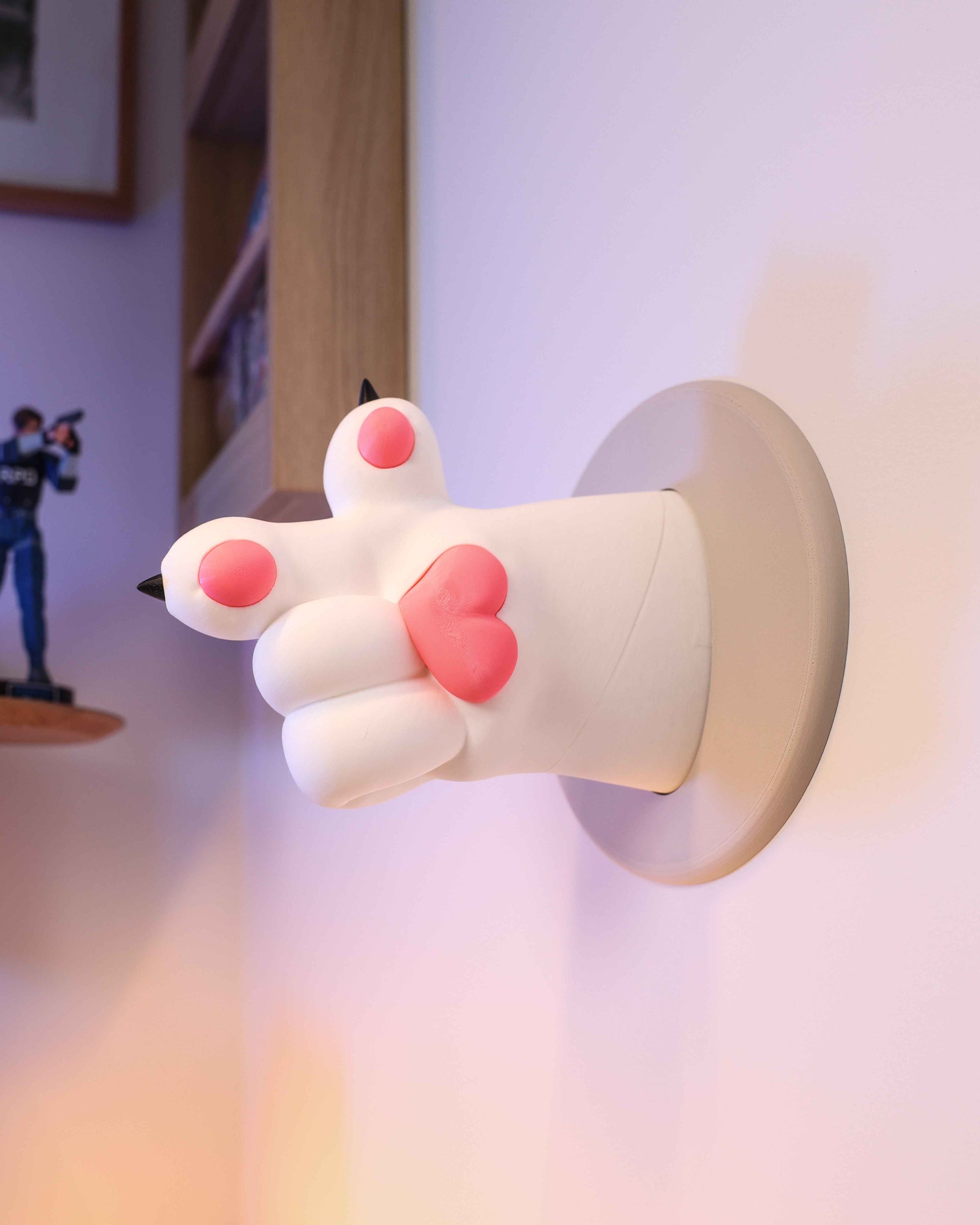 Cat Paw Headphone Holder - Wall-Mounted Cat Paw Accessories for Organized Audio Gear