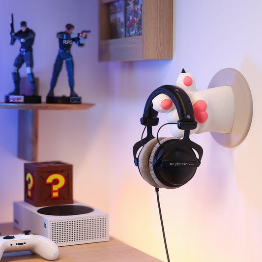 Cat Paw Wall-Mounted Headphones Holder