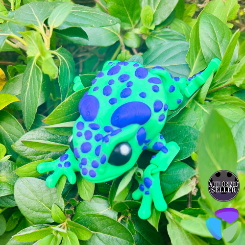 Green and Purple Flexi Toad - Layernardo