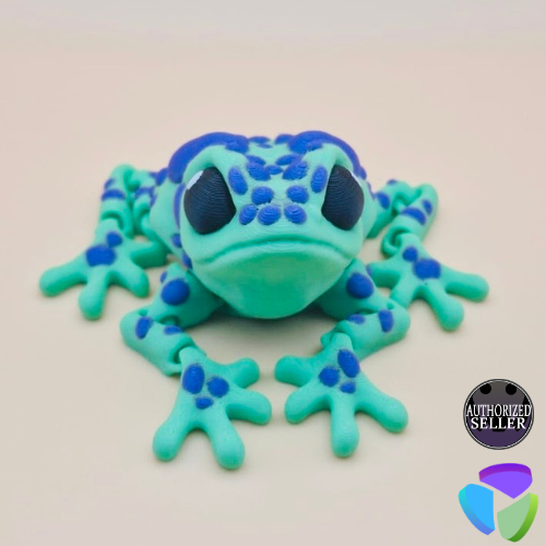 Green and Purple Flexi Toad - Layernardo