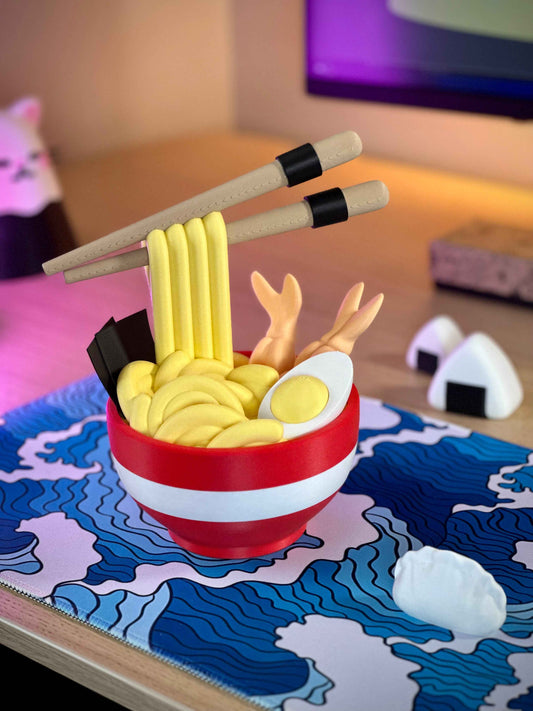 Ramen Noodle Bowl Tray with Secret Compartment