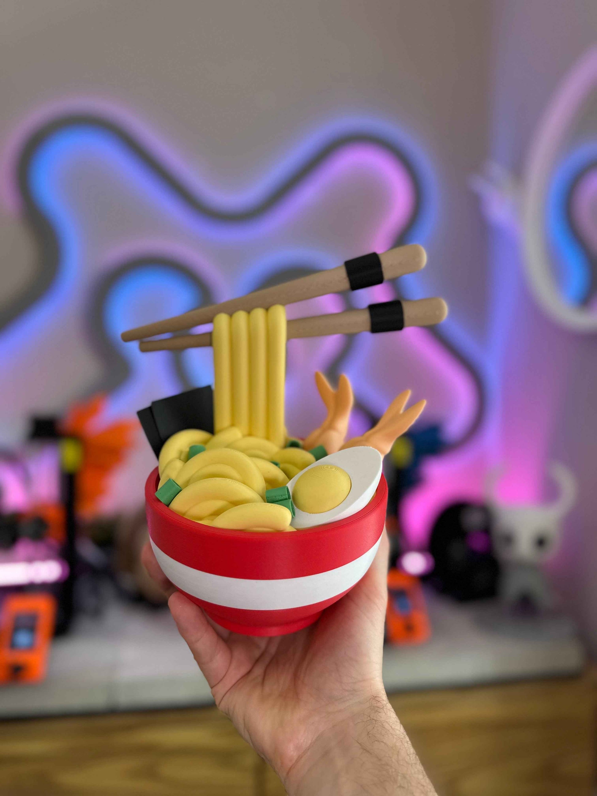 Ramen Noodle Bowl Tray with Secret Compartment