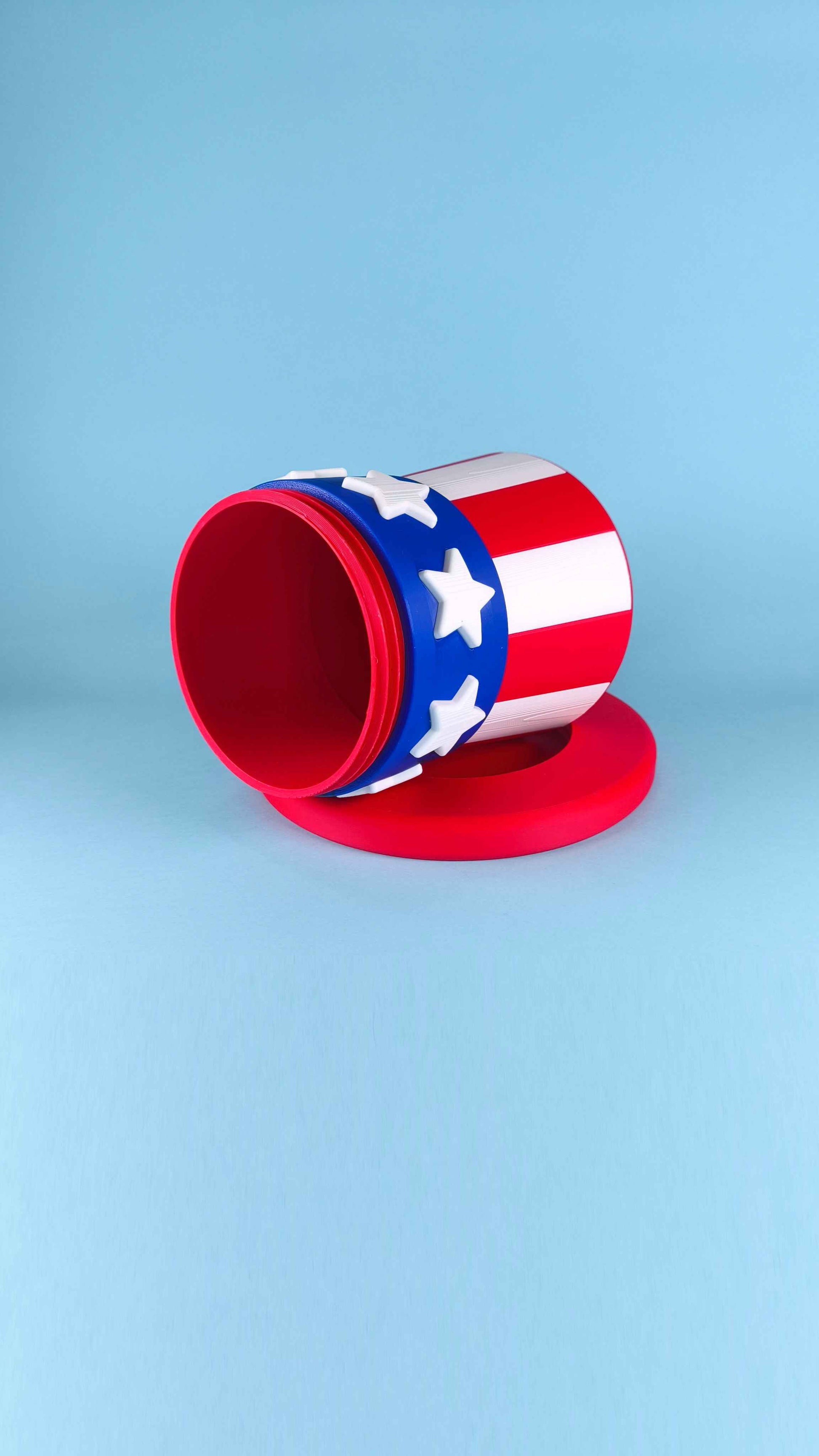 4th July Uncle Sam Hat Money Box and Container