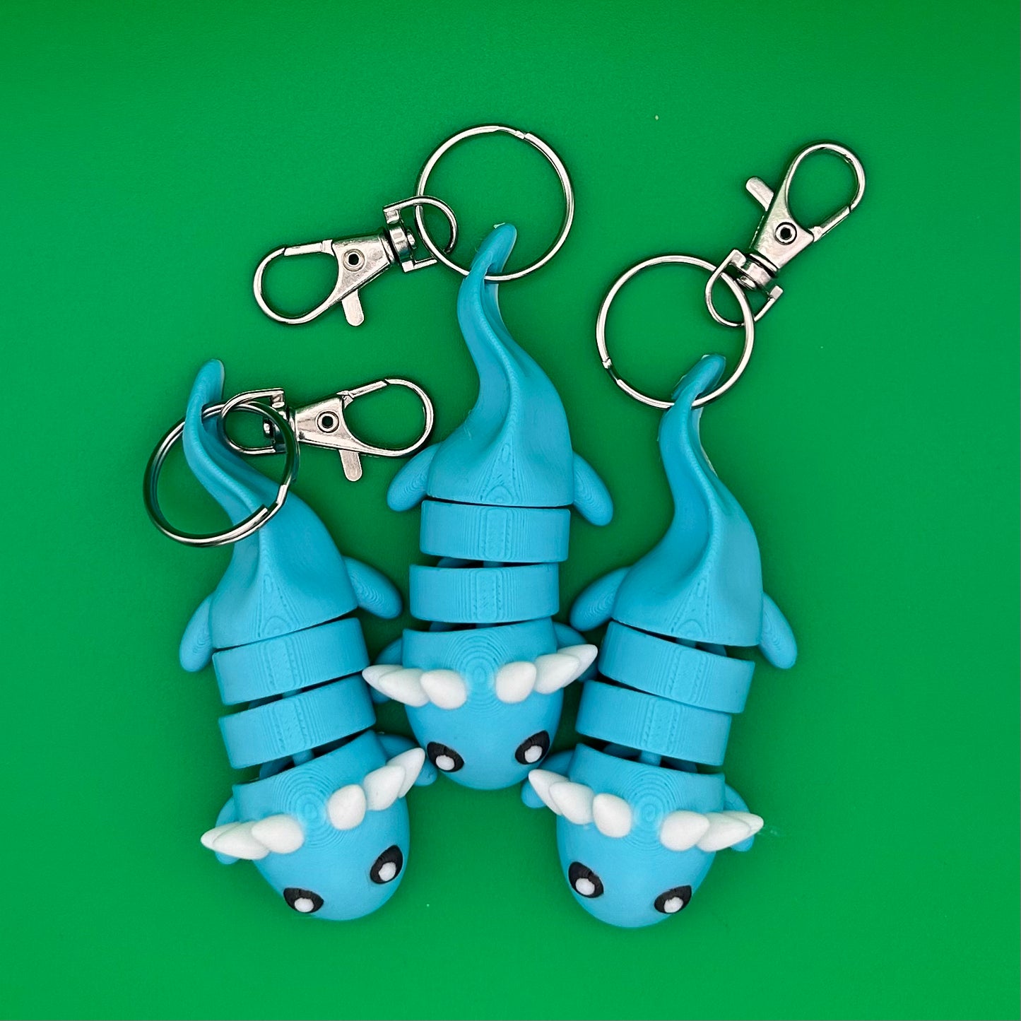 Cute Flexi Axoloti Key Chains