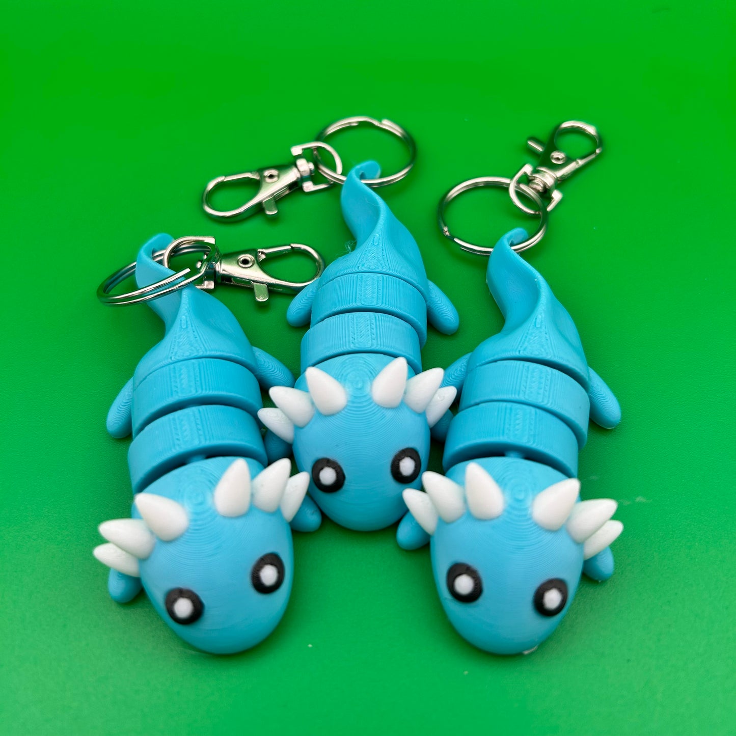 Cute Flexi Axoloti Key Chains