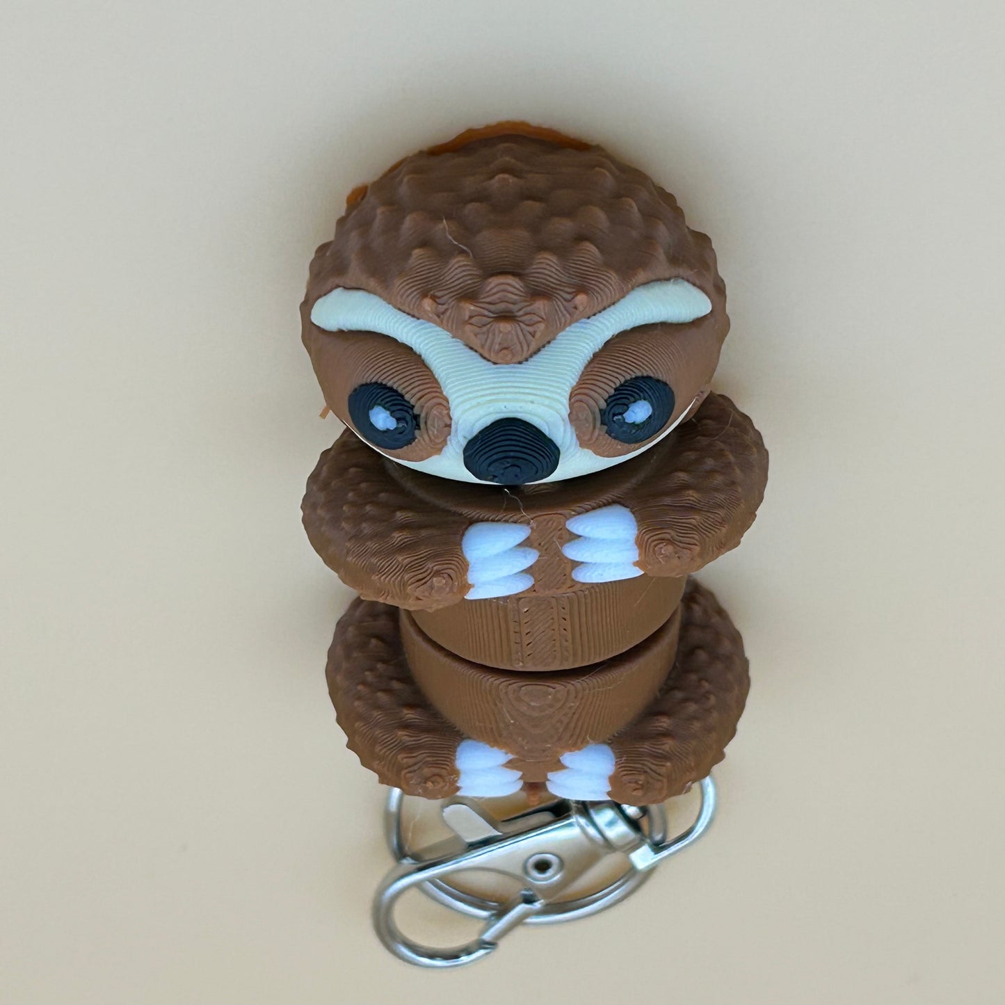 Cute Flexi Sloth Keychains