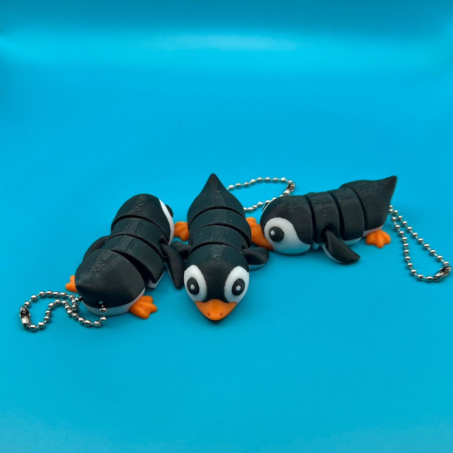 Flexi Penguin Key Chain