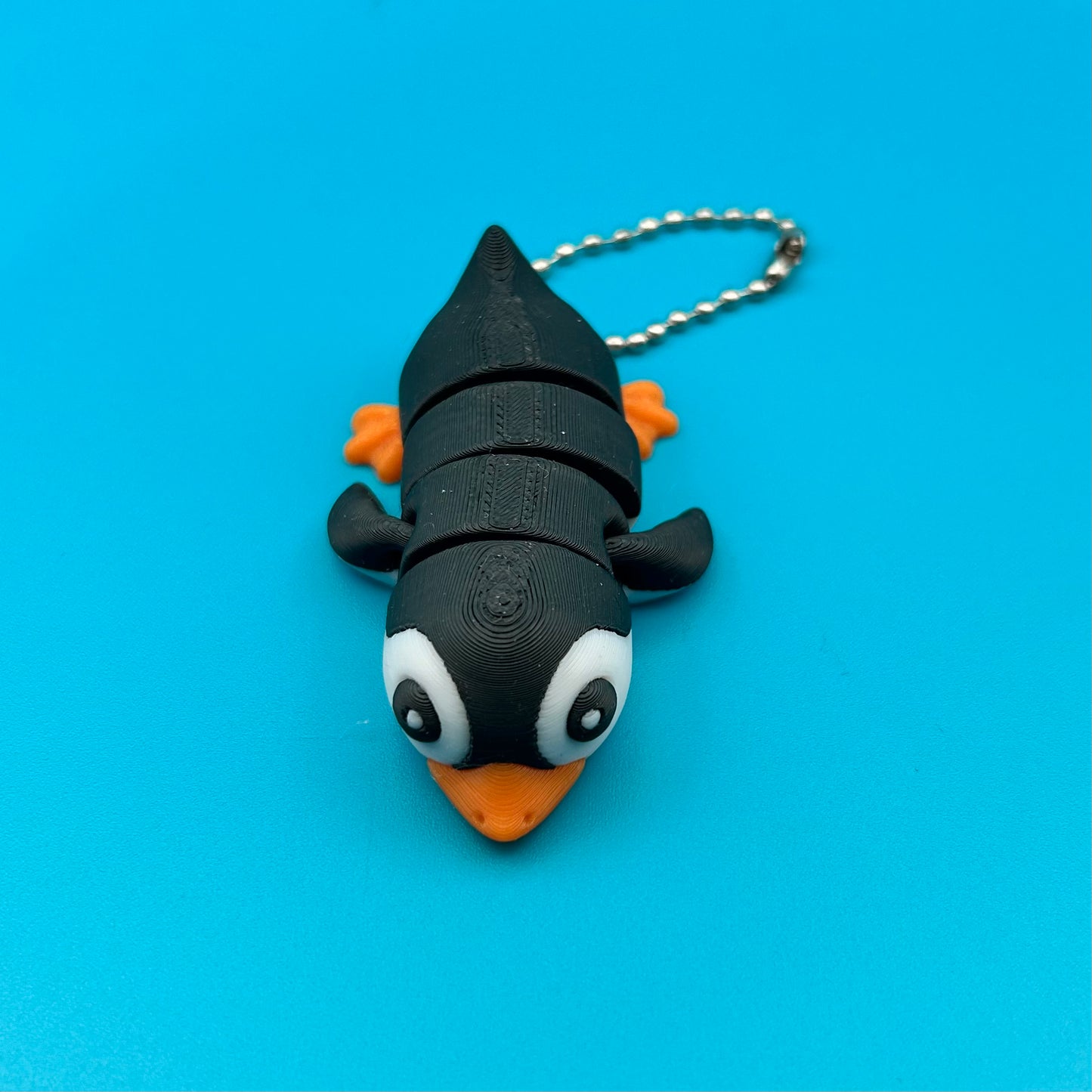 Flexi Penguin Key Chain