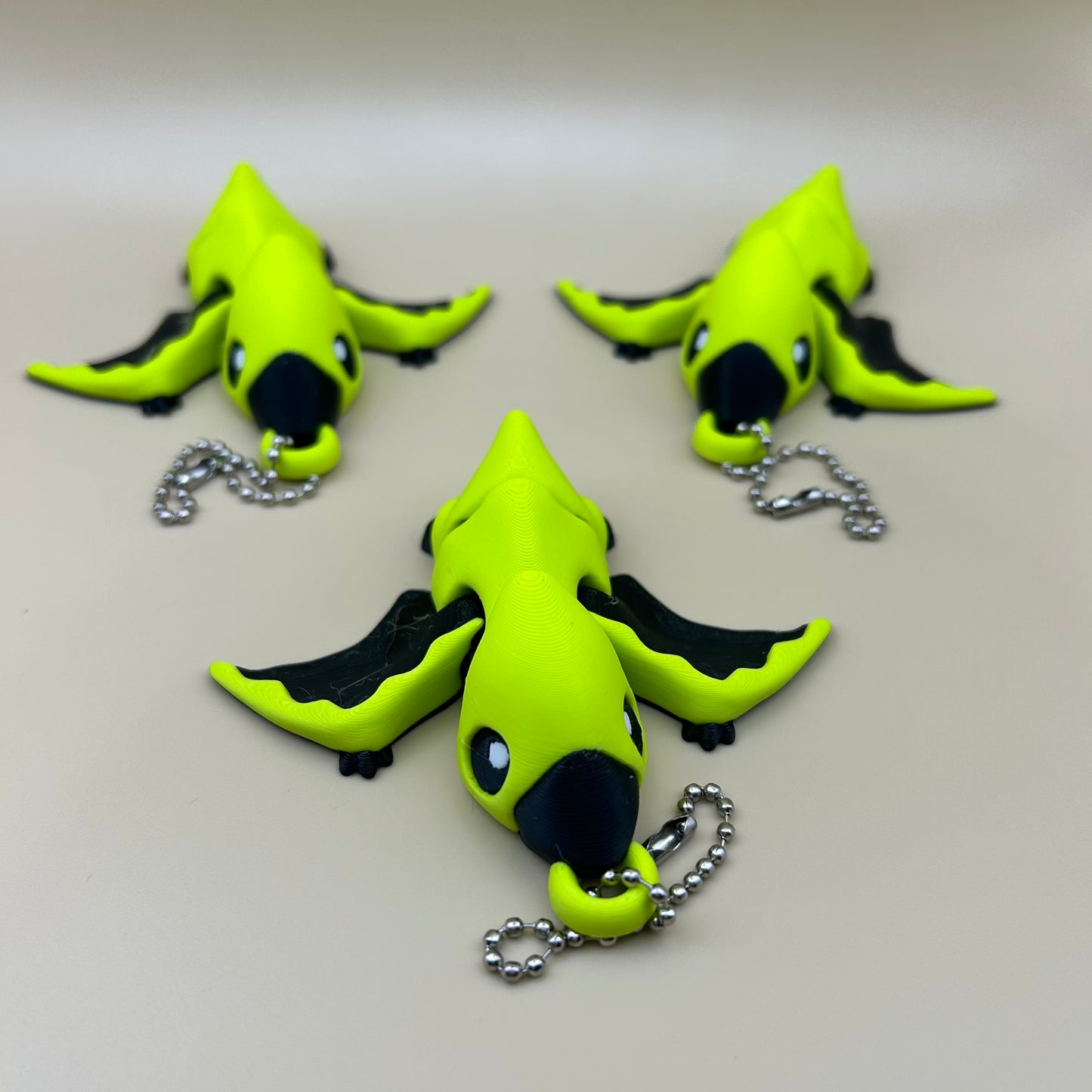 Pterodactyl Green Key Chain