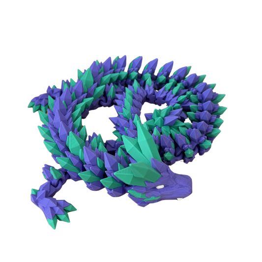 Purple Sea Green Dragon Statement Piece